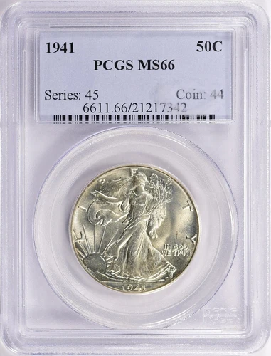 1941 P Walking Liberty Half Dollar PCGS MS66