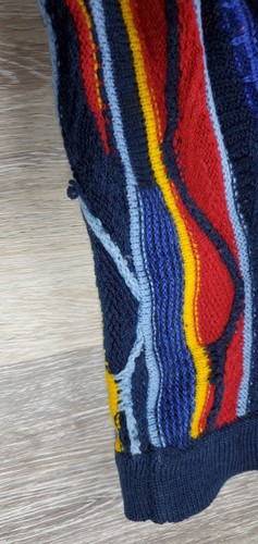 Vintage 90s COOGI SWEATER XXL short sleeve Authentic - Picture 10 of 13