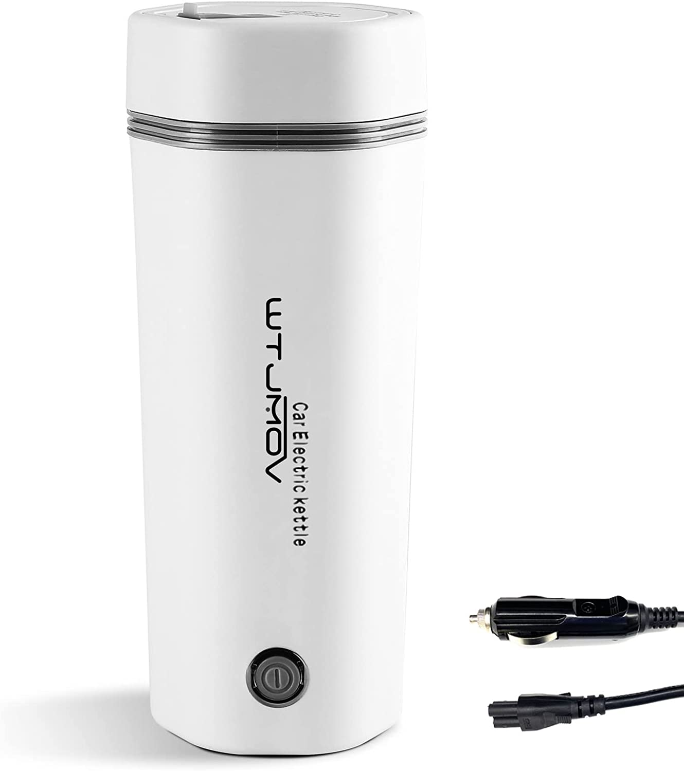 12V Car Electric Kettle, Travel Portable Electric Tea Coffee Kettle Fast Water B-image