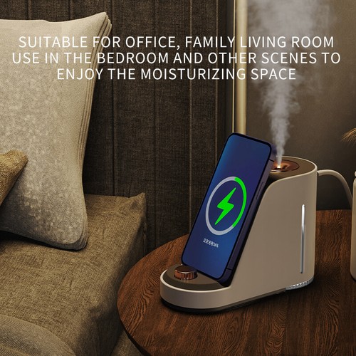 Adjustable Spray Size Wireless Charging Humidifier Over Voltage Protection - Picture 23 of 23