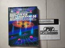 Basic Fun For the Commodore 64 Beginner Arthur Denzau Kent Complete w/ Disk VG
