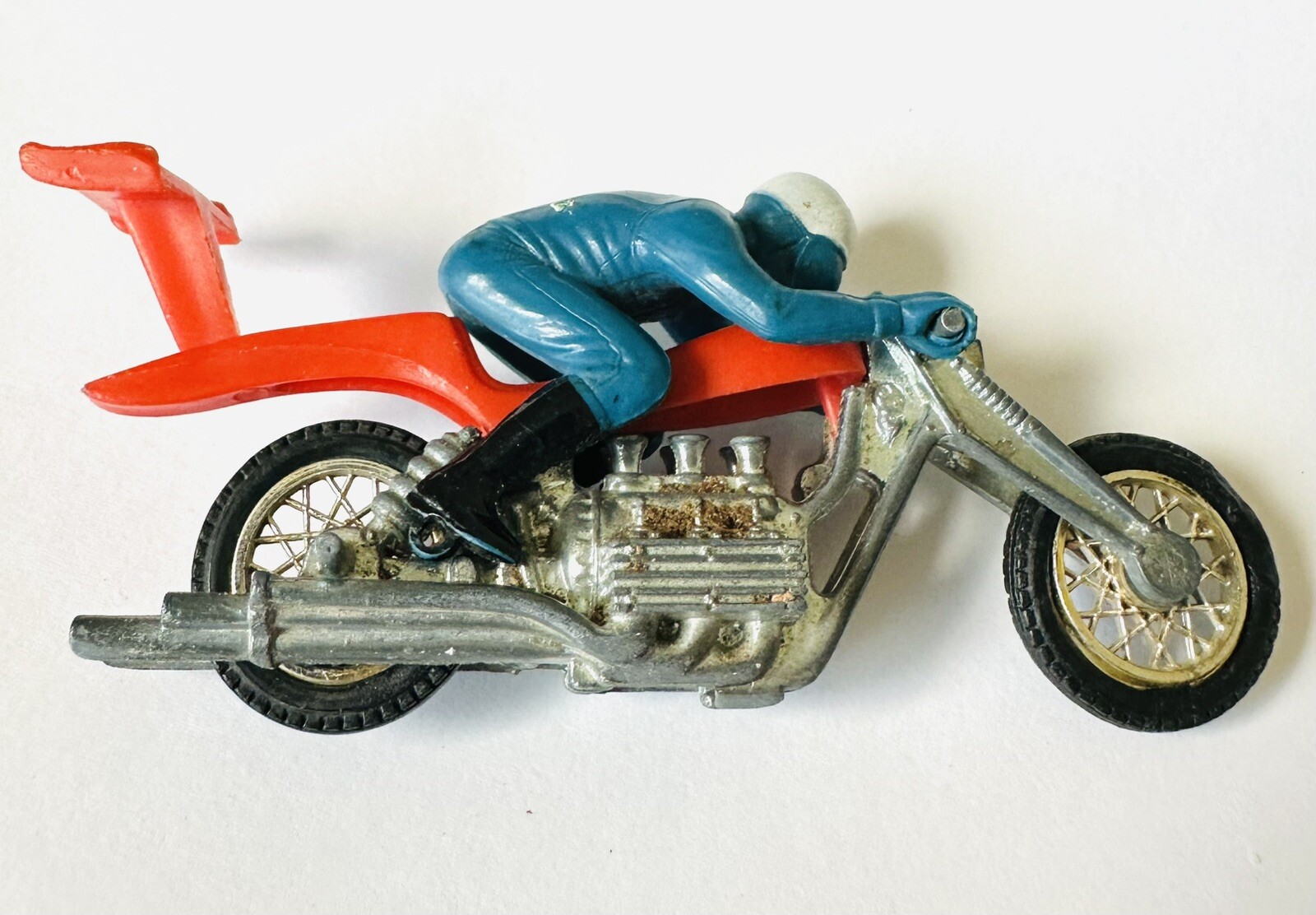Hong Rider Hot Wheels Rrrumblers 1972 High Tailer Motorcycle Mattel Hong Kong Blue ...