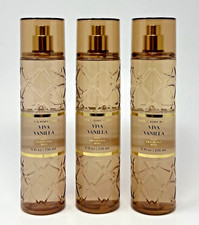 3 NEW BATH  BODY WORKS VIVA VANILLA FINE FRAGRANCE MIST SPRAY 8 OZ PLUM AMBER