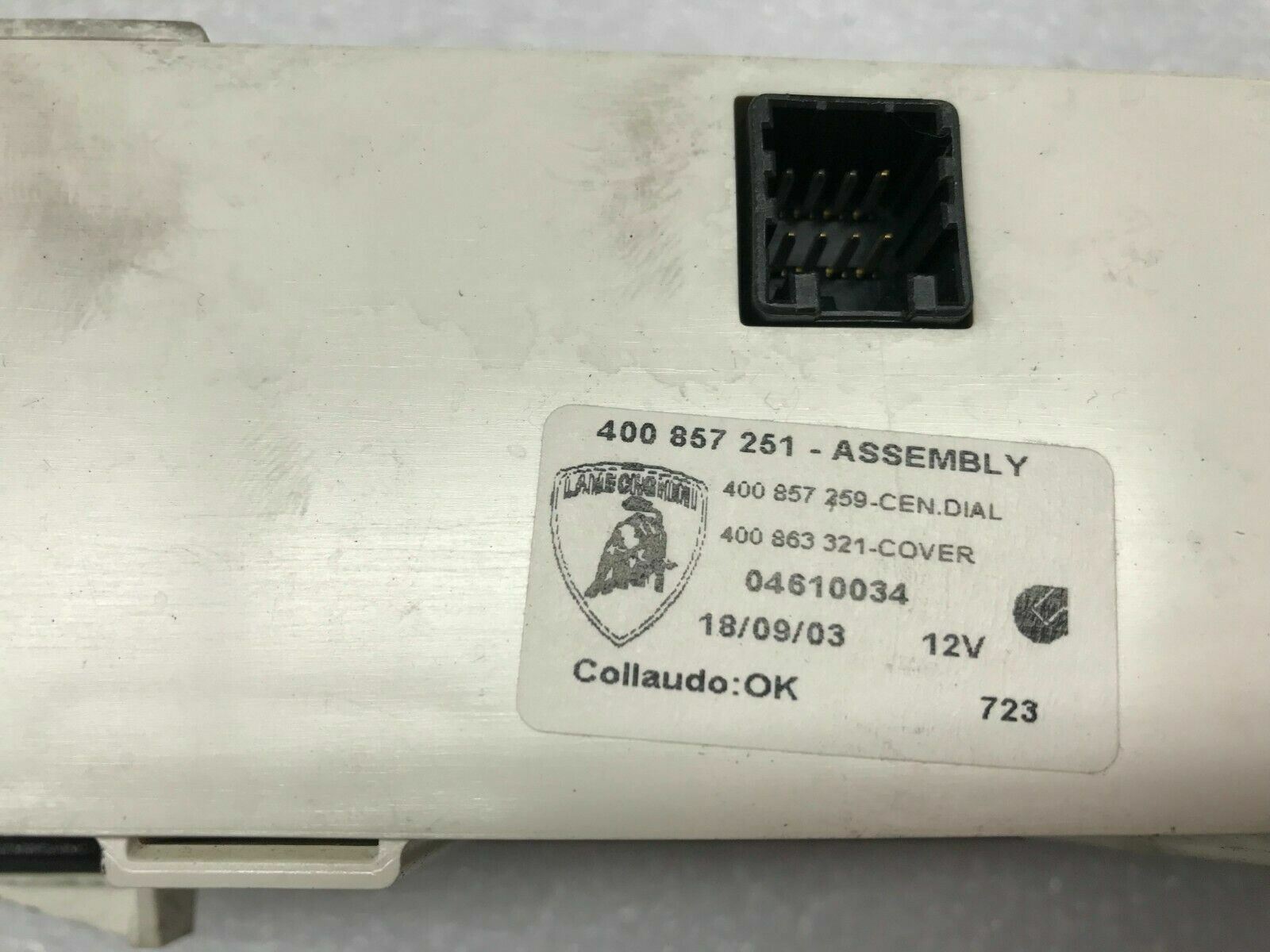 LAMBORGHINI GALLARDO CENTER INSTRUMENT OIL TEMPERATURE GAUGE ASSY OEM 400857251