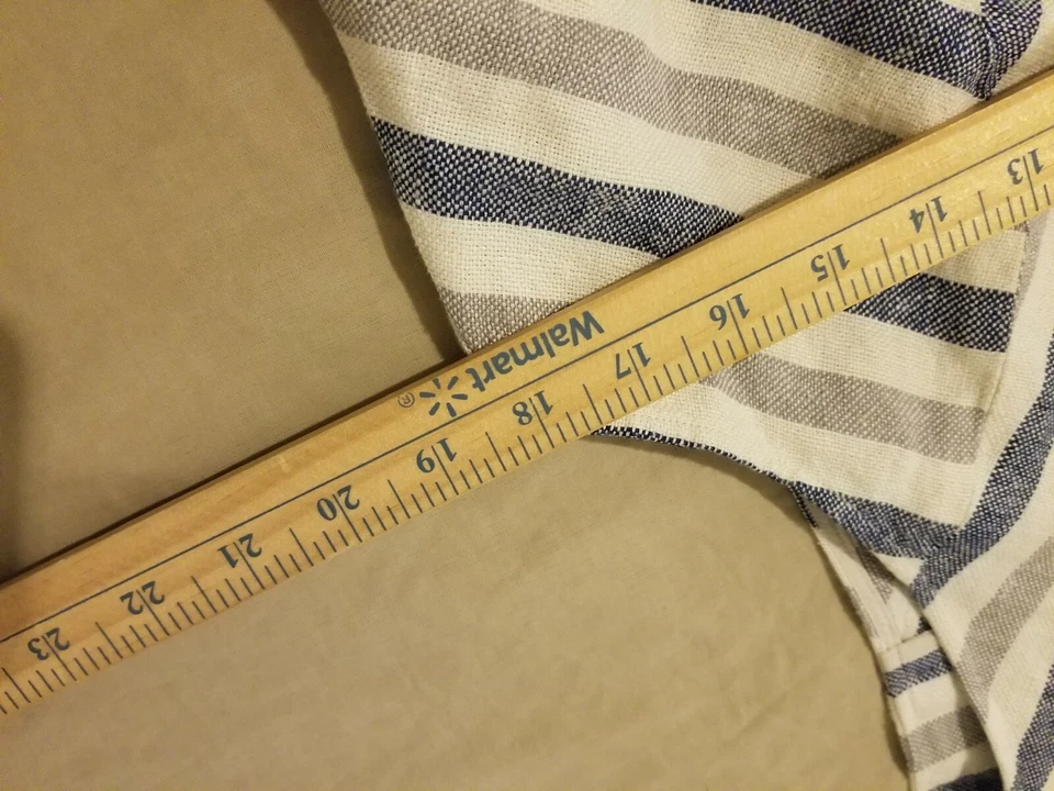 Womens Chico's Linen Sleeveless Jacket Vest White Blue - Image 2 of 4