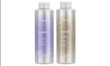 JOICO BLONDE LIFE Violet Shampoo & Brightening Conditioner 33.8oz LITER DUO SET 