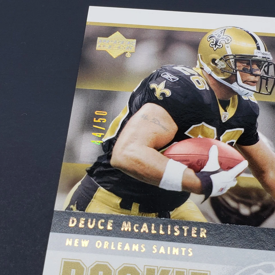 2005 Upper Deck Rookie Debut #63 Deuce McAllister Gold Spectrum /50 - Image 2 of 4