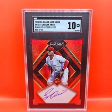 2023 WILD CARD RED #AMD34 JHAILYN ORTIZ DIAMOND AUTO 03/10 SGC 10 PHILLIES