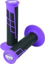 ProTaper Clamp-On Half-Waffle Dirt Bike Grips Neon Purple