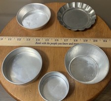 Antique Childs Toy Cookware 1950  s 5 Pans Pre Owned