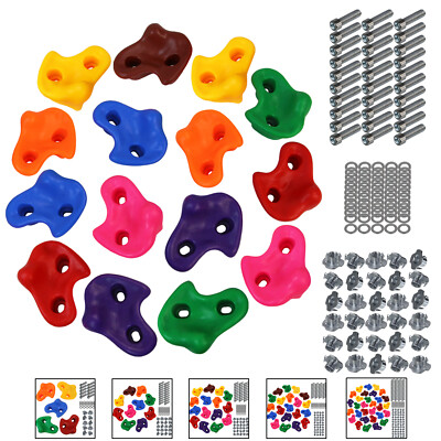 ALPIDEX Kinder Klettergriffe Klettersteine für Kletterwand belastbar bis 200 kg