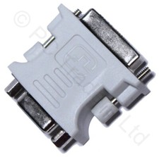 DVI To VGA 15 Pin Adapter AV Converter Video Monitor LCD, 1 Piece