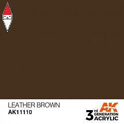 ACRILICO MODELLISMO AK INTERACTIVE LEATHER BROWN 17ML