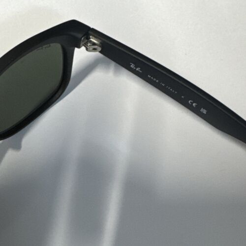 Occhiali da sole Ray Ban originali nero opaco NUOVI WAYFARER RB2132 622 55 18 145 - Foto 9 di 10