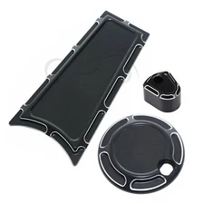 Fuel Door Tank+Dash Insert Cover+Ignition Cap Fit For Harley Electra Glide FLHT