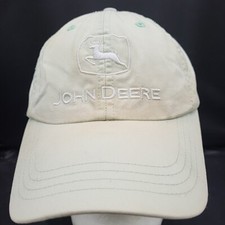 John Deere Hat Cap Cary Francis RN114640 Youth Strapback Light Green Adjustable