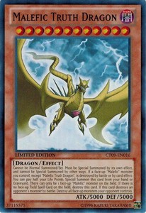 Malefic Truth Dragon - CT09-EN016 - Super Rare - Limited Edition x3 - Near Mint