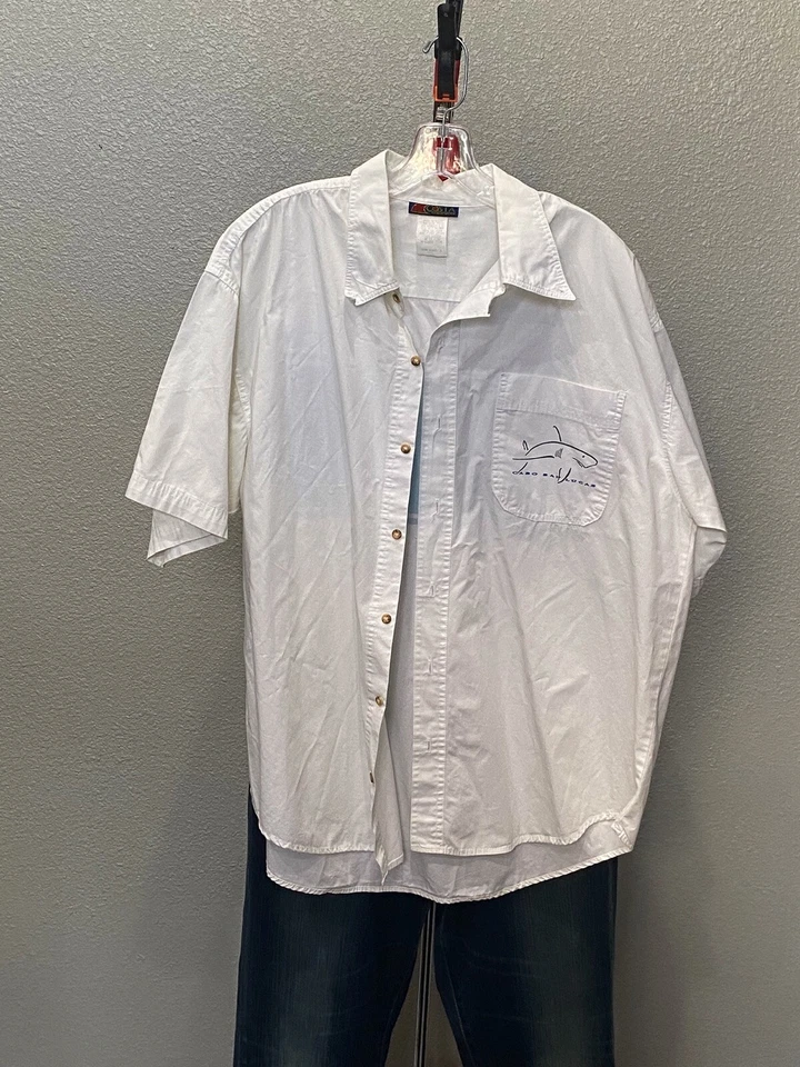 VTG Costa Back Panel Cabo San Lucas SHORT SLEEVE BUTTON UP SHIRT XL Extra Large - Image 3 of 4