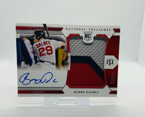 2021 National Treasures Material Signatures 23/99 Bobby Dalbec #197 Rookie Auto 