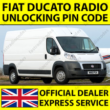 ✅FIAT DUCATO CODICE PIN SBLOCCO NAVIGAZIONE AUTORADIO PER TUTTI I MODELLI✅