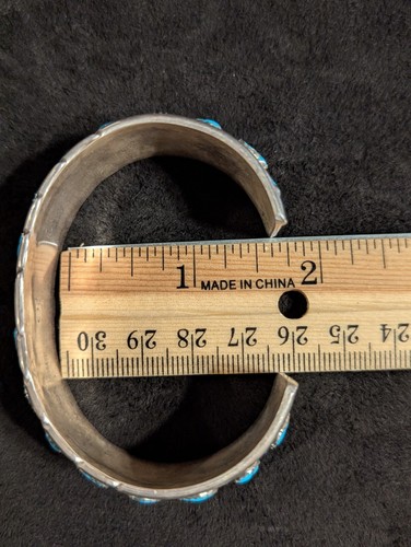 Bracciale Vintage Argento Sterling Turchese Irene Chiquito - Foto 7 di 7