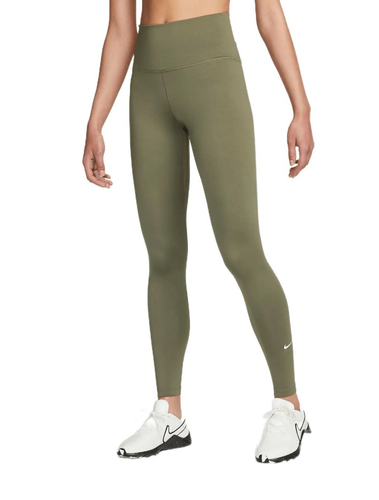 Nike Green Athletic Leggings Size Girls XL New Tight Fit High Rise - Picture 2 of 9