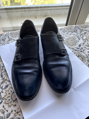 John Lobb Morval Doppelschnallen Gr. 10 E (44/44,5)