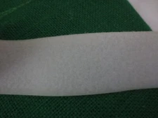 2 "  Perfect Hook & Loop Sew On  White Strip 5 Yards