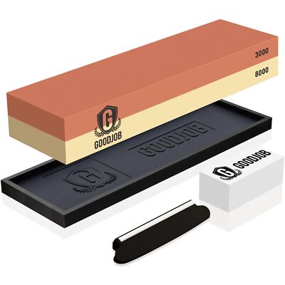 Knife Sharpening Stone Kit - Premium Japanese Whetstone Knife Sharpener Stone...