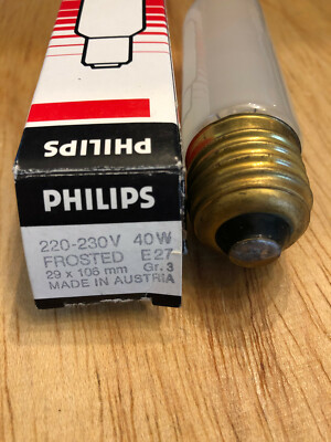 Philips Halo Pro Matte Frozen 40W E27 Dimmable 29x106mm Merchandise Conf 230V