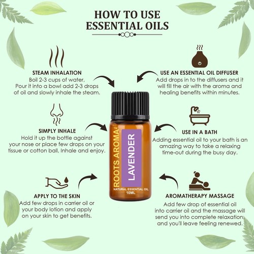 10ml Pure Essential Oil - Organic & Natural - Aromatherapy Fragrance - Picture 2 of 94