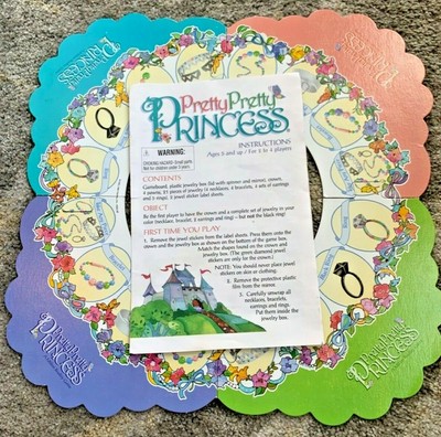 Pretty Pretty Princess Replacement Game Board Instructions Pieces Parts