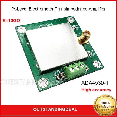 fA-Level Electrometer Transimpedance Amplifier For Current Measurement (R=10GÎ )