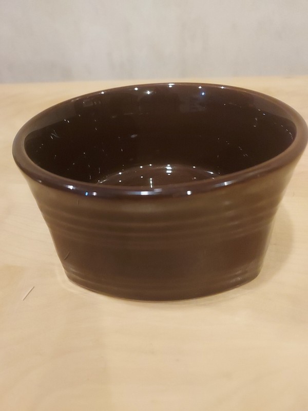 Brown Fiestaware Chocolate Square Bowl 