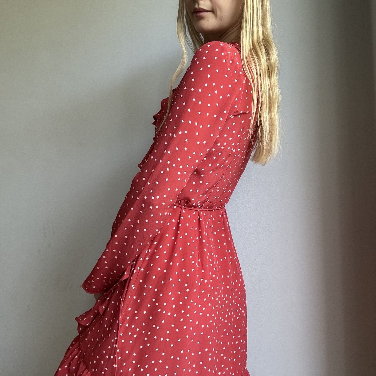 Réalisation Par Red Ruffled Alexandra Mini Wrap S… - image 12