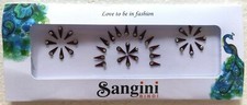 India Traditional Sangini Maroon Crystal Bindi Sticker Forehead Tattoo 35 bindi