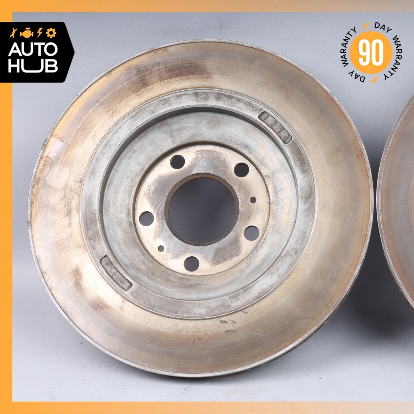 03-18 Bentley Continental GTC GT Rear Left & Right Brake Rotors Disc OEM 59k