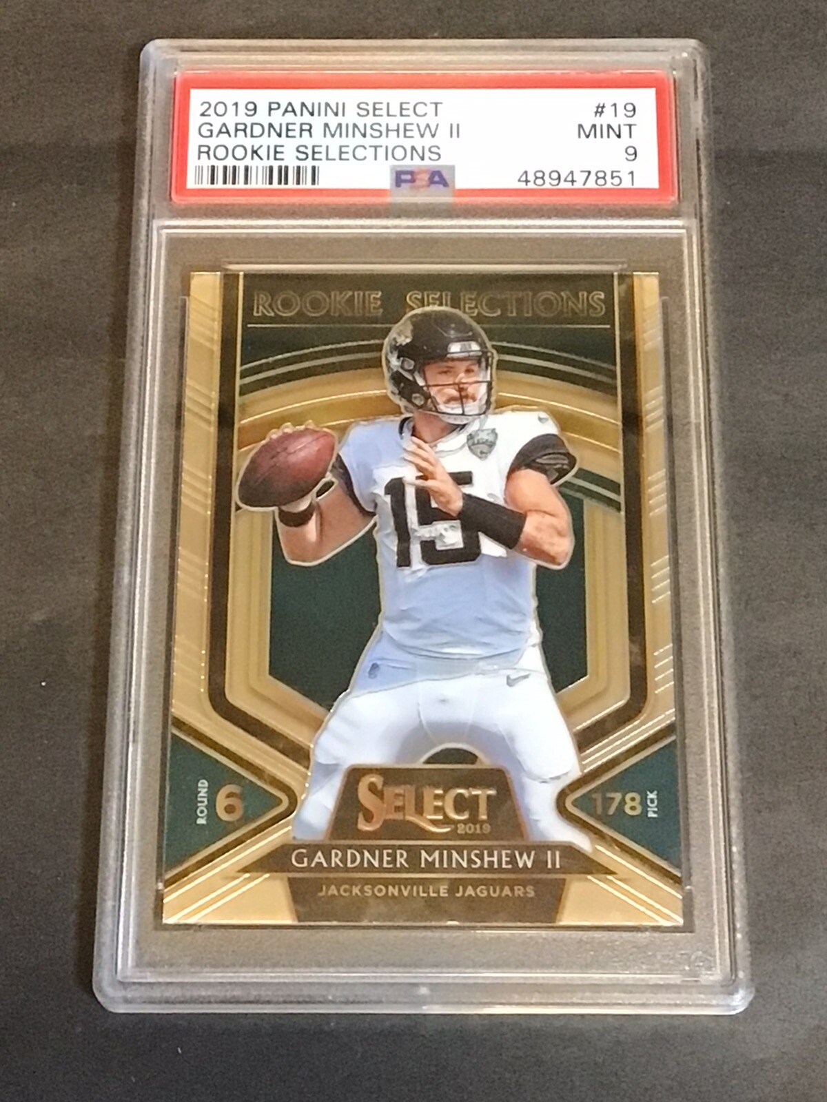 Gardner Minshew II Panini Select Rookie Selections #19 Base