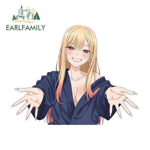 Calcomanías de 5,1" My Dress-Up Darling Car Pegatina Anime Kitagawa Marin Peek - Imagen 2 de 7
