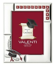 Cornice Porta Foto 13 x 18 Valenti In Argento Laurea Personalizzabile B 2022