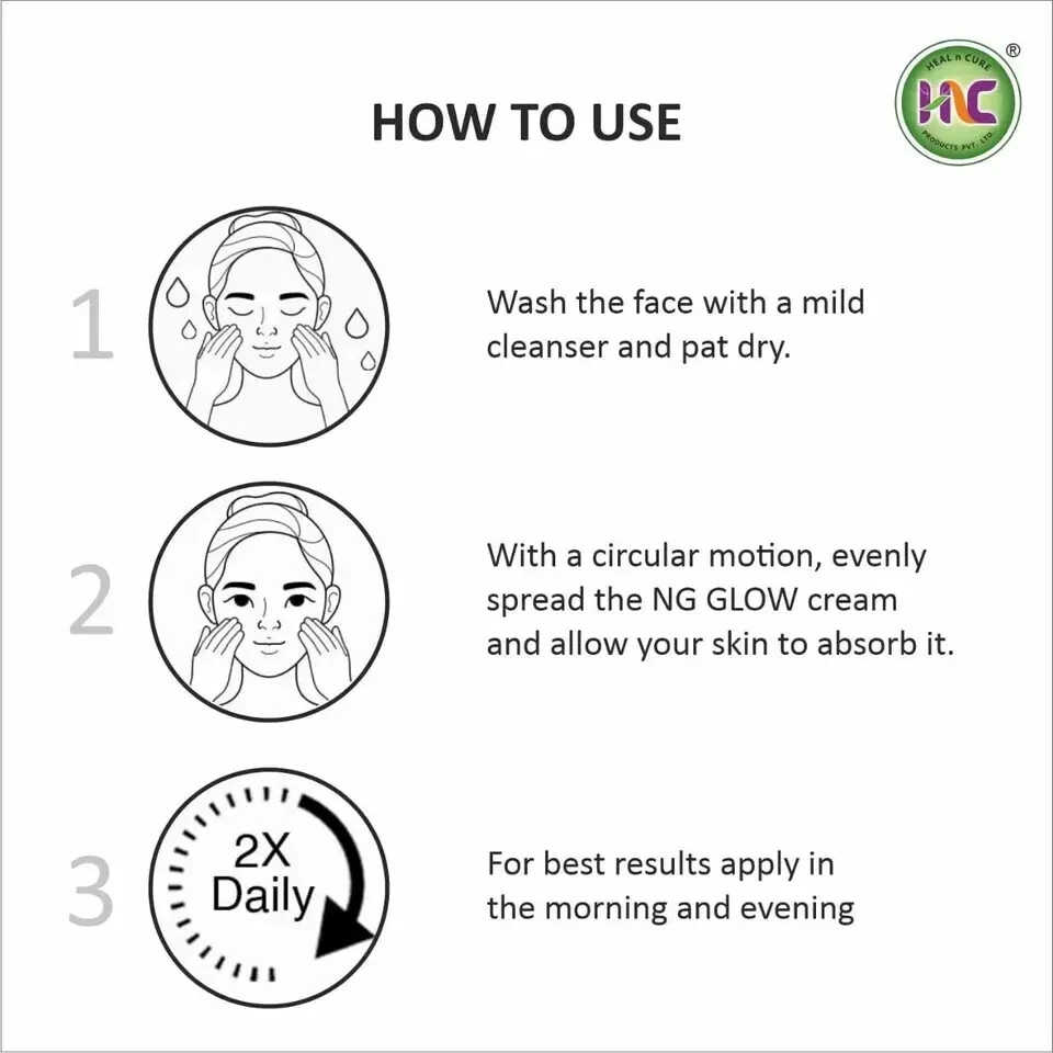 3X Heal n Cure NG Glow Cream 20g For Melasma, Pigmentation, Acne Scar, Dark Spot - Image 4 of 4