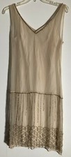 Ruth Embellished V Neck Sleeveless Midi dress-Creamy size 2