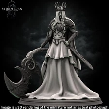 Luna Princess of Ash Miniature Fantasy RPG Model Gift DnD Pathfinder Game Night