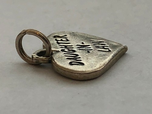 Daughter-in-Law Necklace Pendant Happy Fun Charm Sterling Silver SJC 925 Gift - Picture 9 of 12