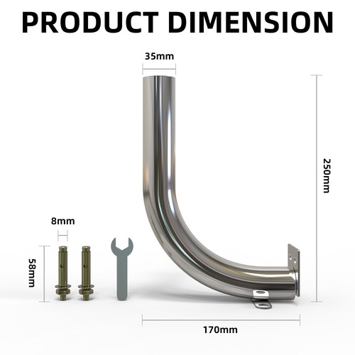 Pole Mount for Booster Outside Antenna Universal Antenna for Outdoor TV Antenna - 第 3/7 張圖片