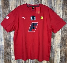  BNWT Scuderia Ferrari F1 Team T-Shirt Puma Mens Red Size Large XL