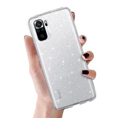 Für Xiaomi POCO M5s - Diamond Crystal Handy Case Tasche Schutz Hülle Etui SILBER