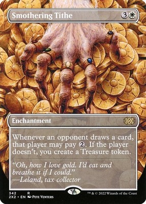 Smothering Tithe R Borderless Regular #342 | 2X2 Double Masters | MTG