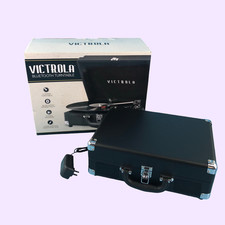 Victrola VSC-550BT Vintage 3-Speed Bluetooth Suitcase Record Player Black U3842
