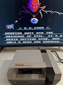 Gyruss (Nintendo NES, 1989) Authentic w/ Sleeve - NEAR MINT 9/10 Cleaned/Tested!